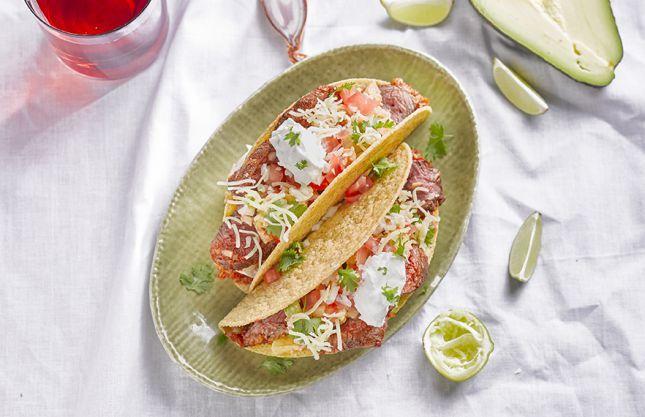 Taco lamb stew with guacamole